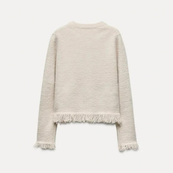 ZARA BOWS KNIT CARDIGAN - Picture 4 of 4